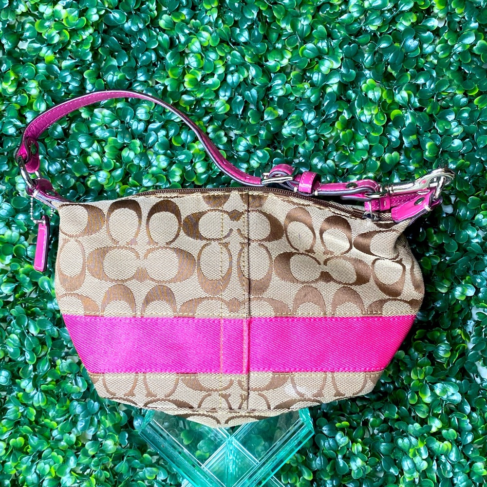 Coach Barbie Pink and Tan Bag